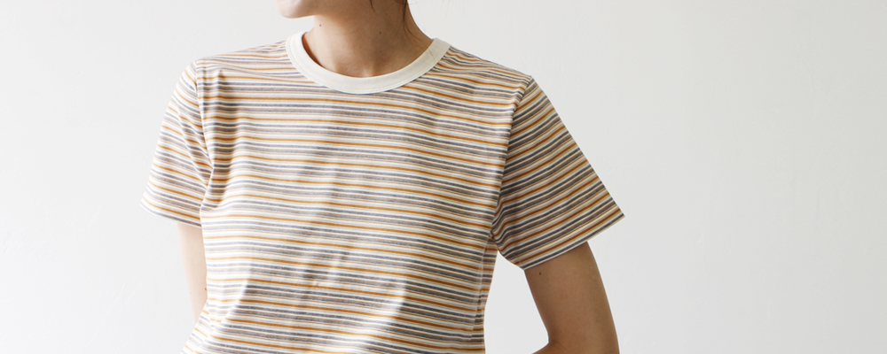 夏から秋までつかえる 大人顔のボーダーアイテム